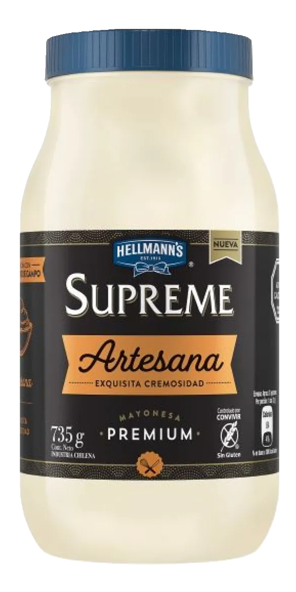 Hellmann's Supreme Mayonesa Artesana 735 Gr