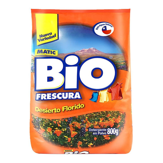 Detergente en Polvo Bio Frescura Desierto Florido de 800 gramos