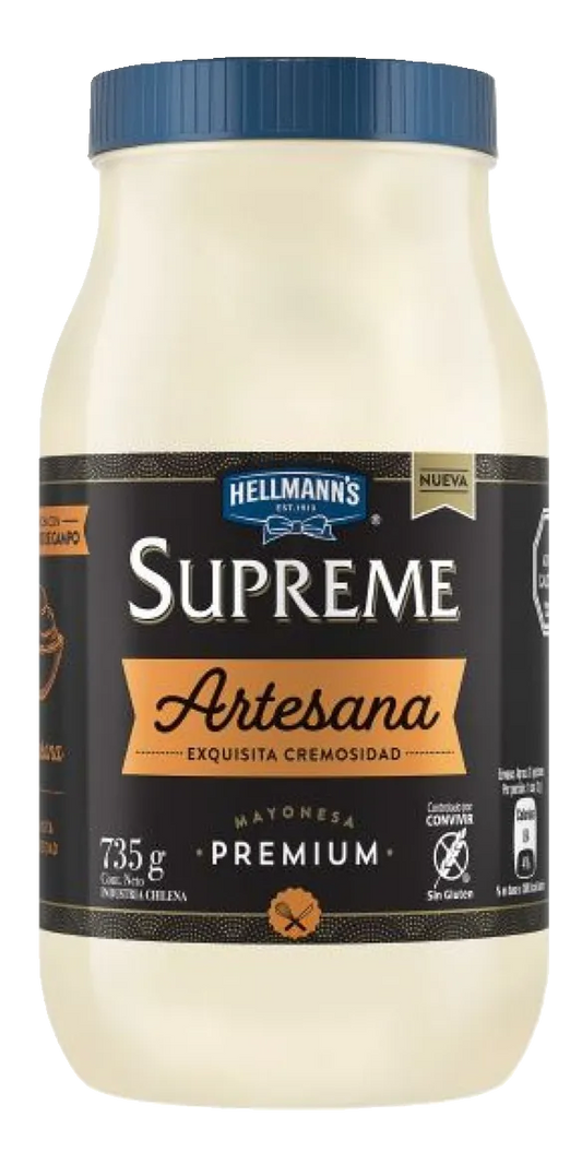 Hellmann's Supreme Mayonesa Artesana 735 Gr